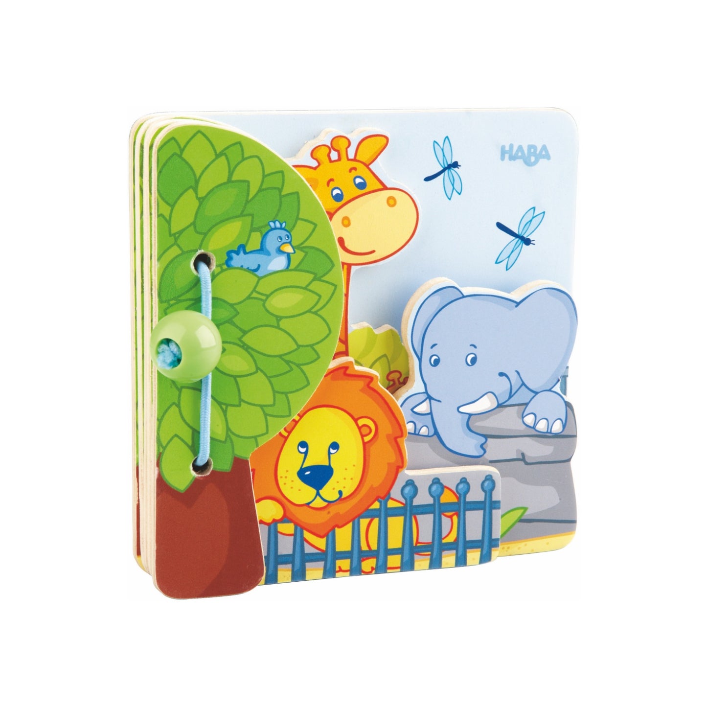 Zoo Friends | Wooden Baby Book | Baby’s First Book Toy | HABA | Closed | BeoVERDE.ie