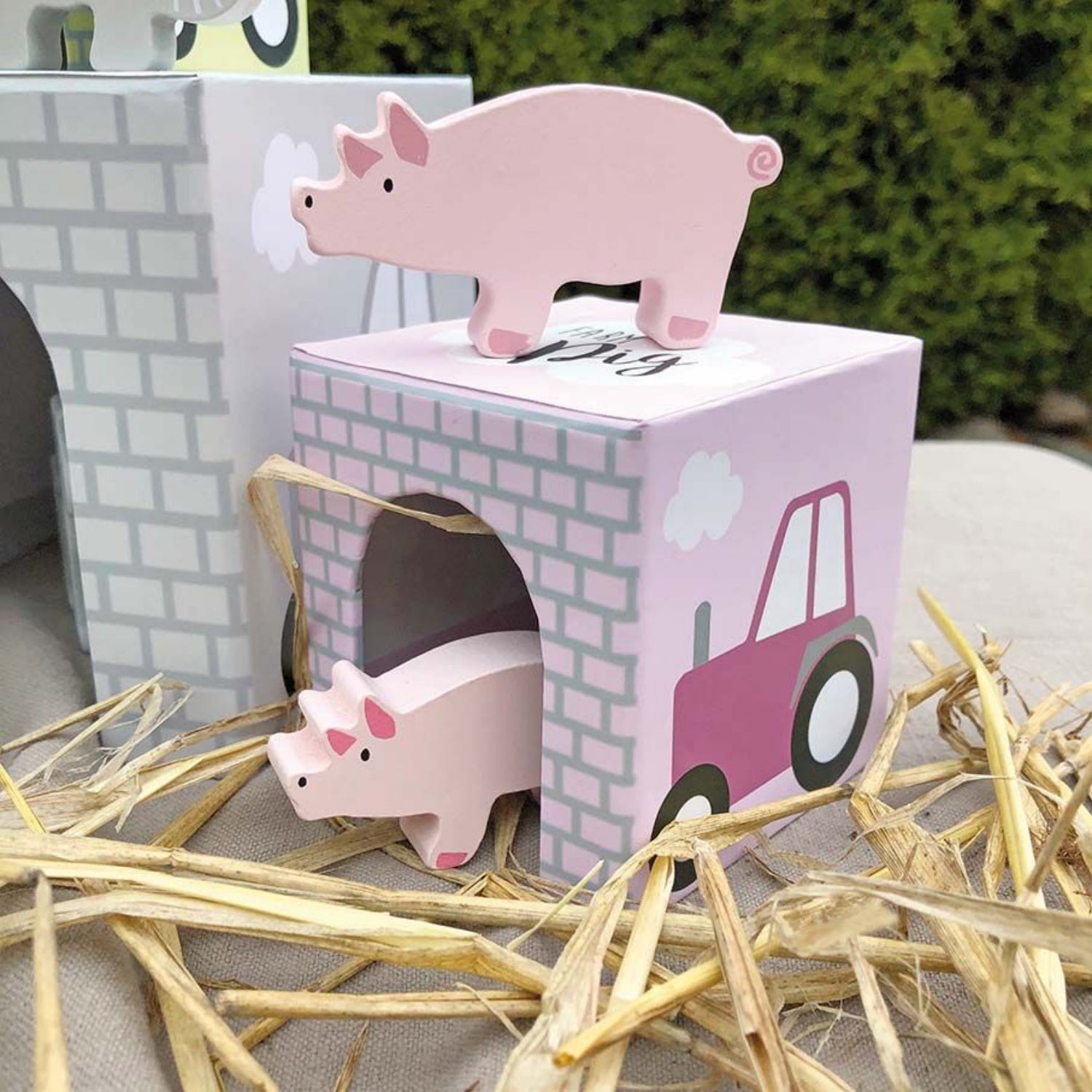 JaBaDaBaDo Stacking Cubes Animal | Wooden Imaginative Play Toy | Lifestyle – Closeup | BeoVERDE.ie