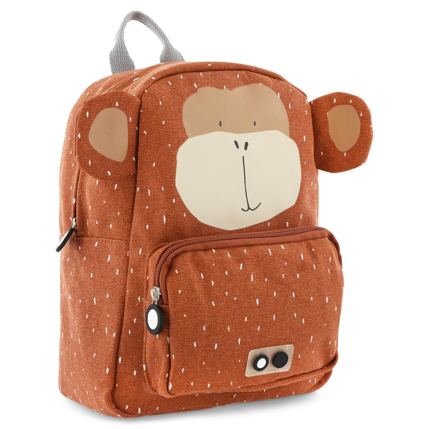 Trixie Mr. Monkey Backpack | Kid’s Backpack for Creche, Nursery & School | Side View | BeoVERDE.ie