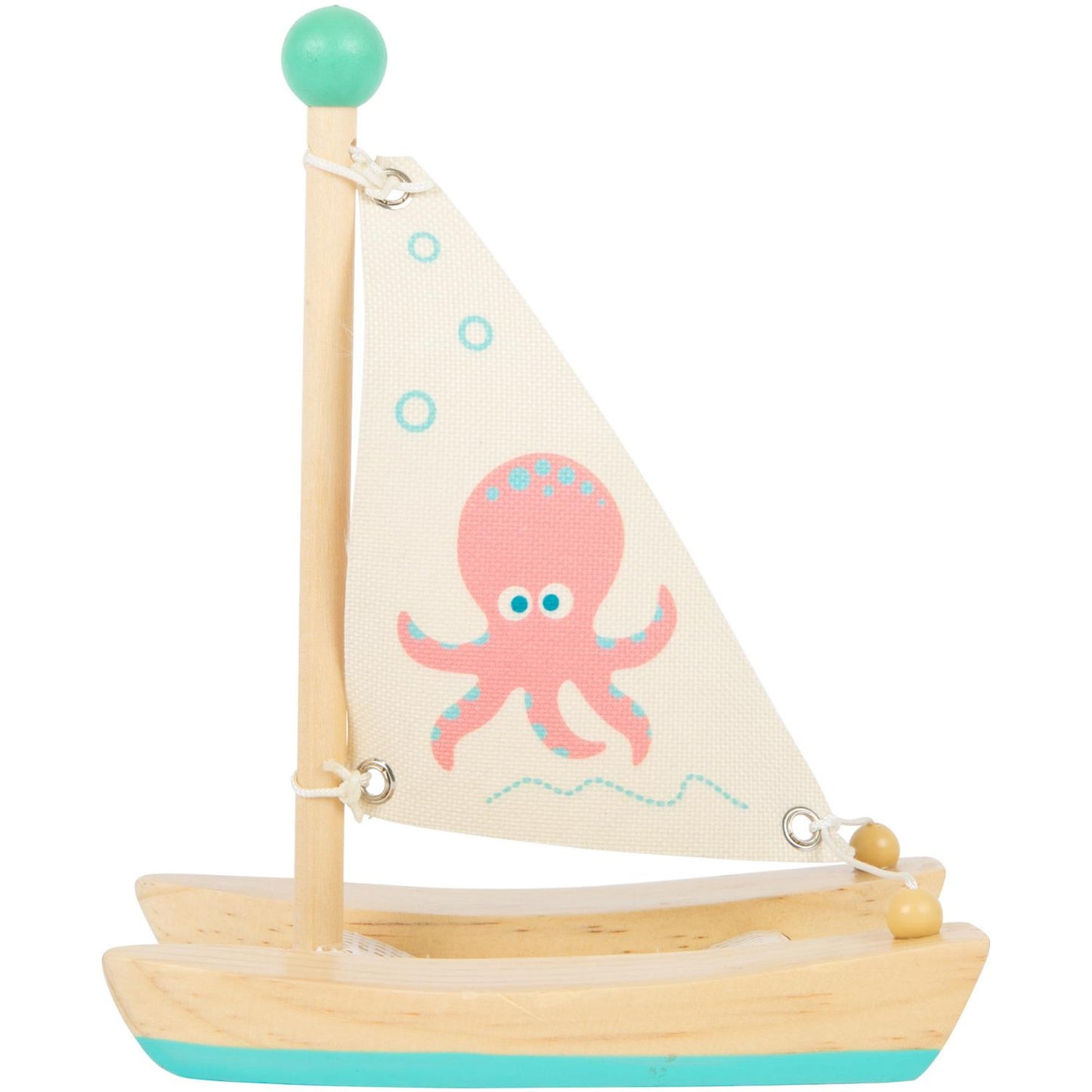 Wooden Toy Sailboat – Catamaran | Kids Bath Toy | Outdoor & Gardening