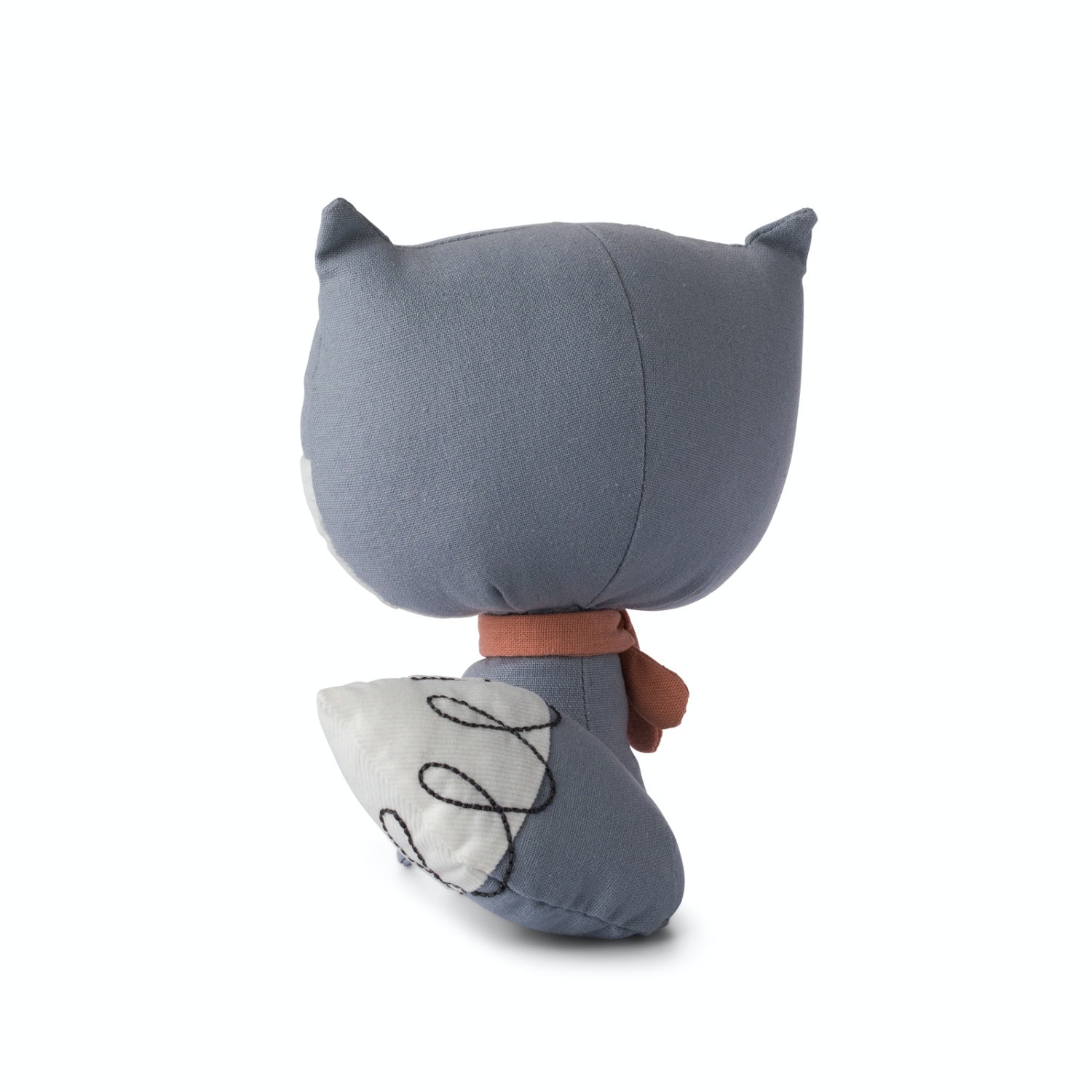 Picca LouLou Fox Beau Blue in Gift Box | Imaginative Play Toy | Hand-Crafted Soft Toy Made From Cotton | Back | BeoVERDE.ie