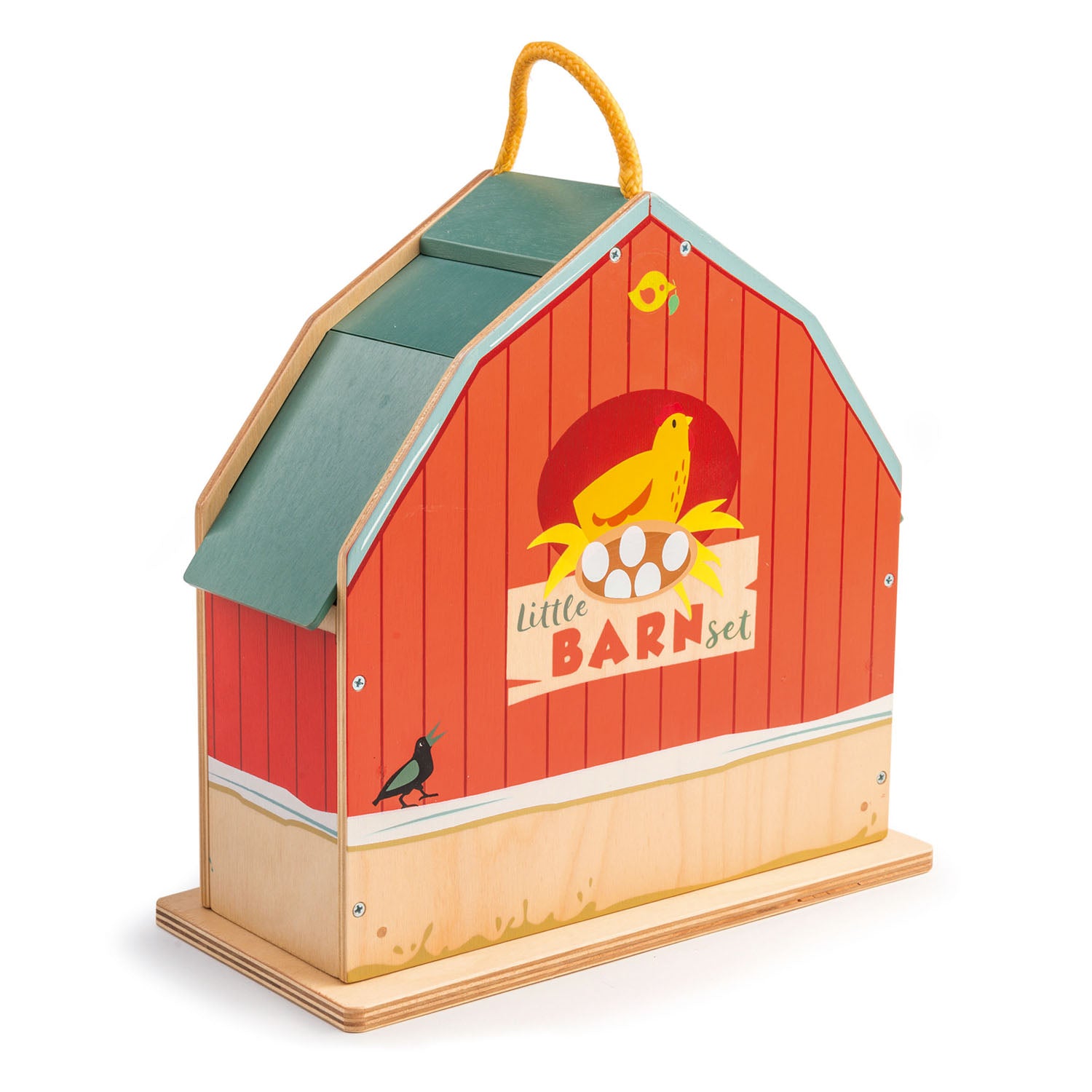 TenderLeaf ‘Little Barn Set’ Back Closed Set | Hand-Crafted Wooden Animal Toys | BeoVERDE.ie