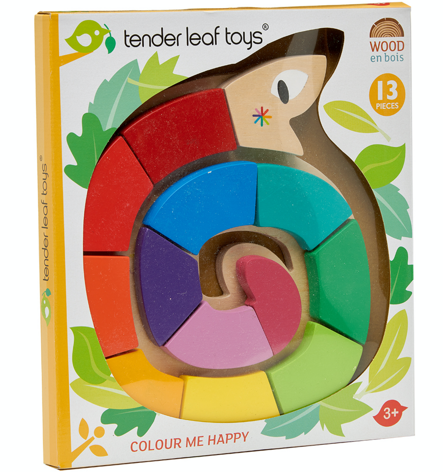 Tender Leaf Colour Me Happy | Hand-Crafted Wooden Educational Toy | Packaging | BeoVERDE.ie