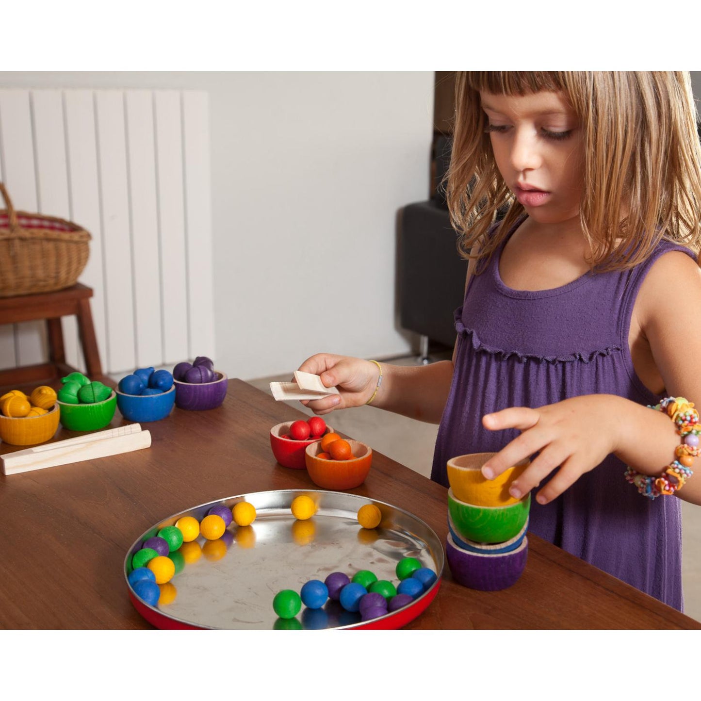 Bowls & Marbles | Wooden Toys for Kids | Open-Ended Play Set