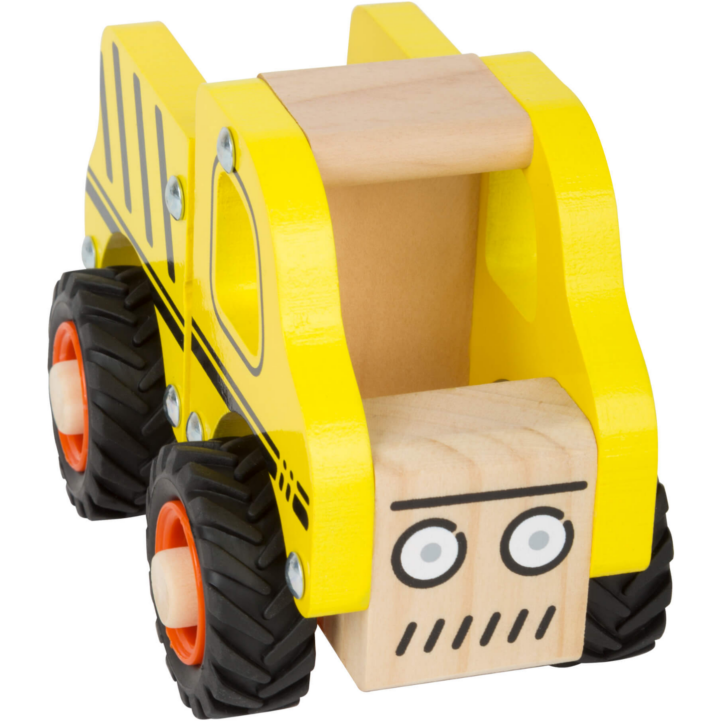 Small Foot Wooden Construction Site Vehicle | Front Top View | BeoVERDE.ie