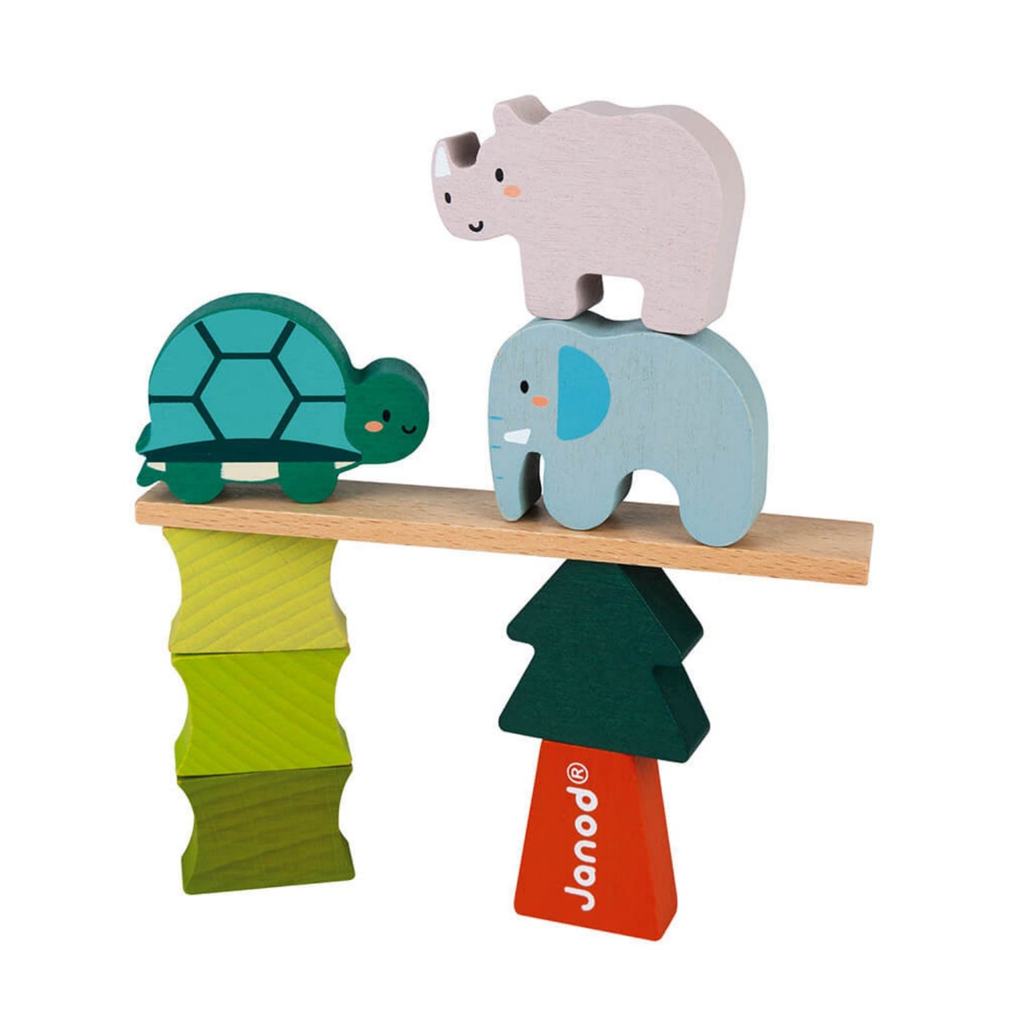 Janod Animal Stacking Game | Toddler Activity Toy | BeoVERDE Ireland