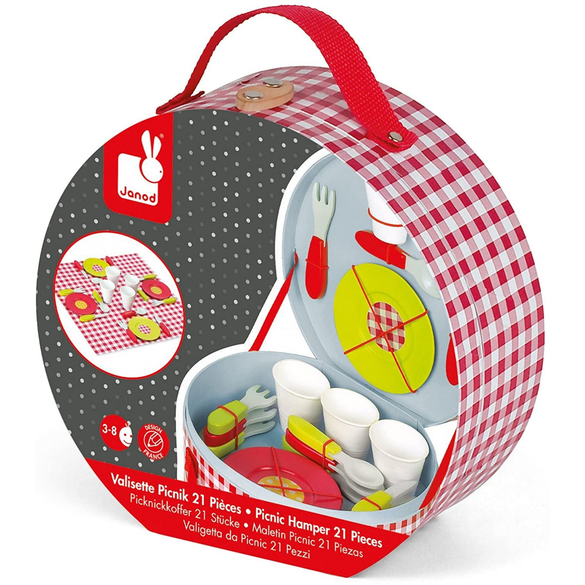 Janod Picnik Hamper | Kids Picnic Baskets & Hamper Sets | BeoVERDE.ie ...