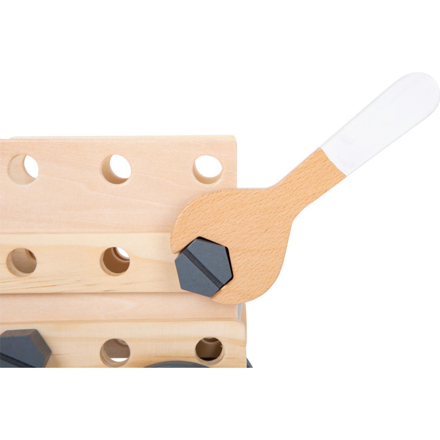 Small Foot Construction Set for Kids | Close-up Wrench, Screw and Planks | BeoVERDE.ie