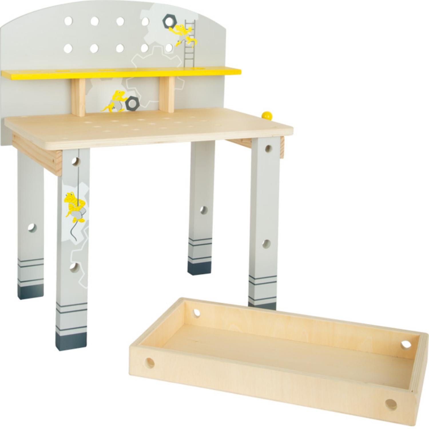 Small Foot Kid’s Tool Bench Set | Wooden Pretend Play Tools & Toy Workbench | Front View Frame | BeoVERDE.ie