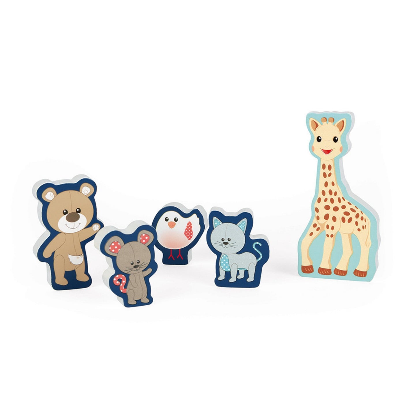 Sophie la girafe Chunky Wooden Puzzle | Wooden Toddler Activity Toy | All Pieces Off Tray | BeoVERDE.ie