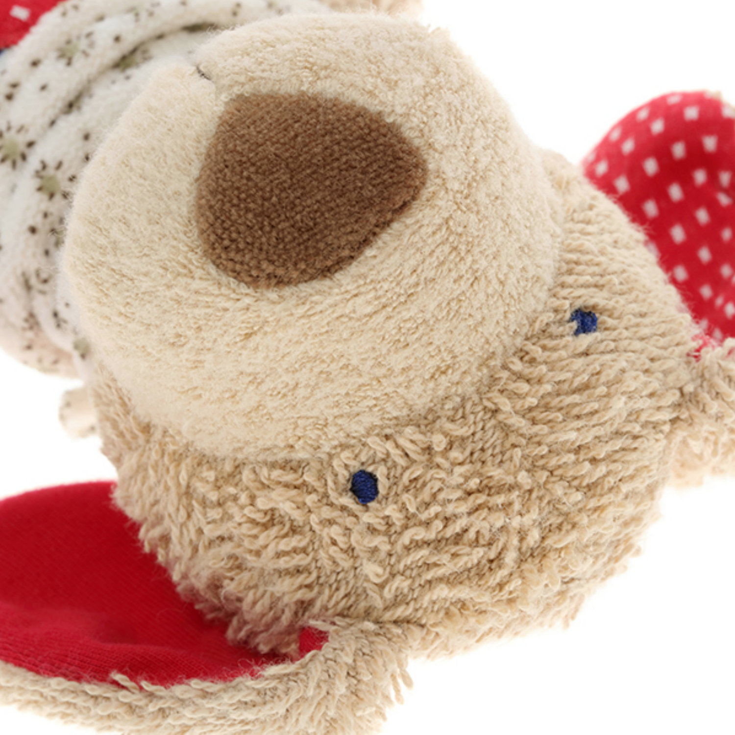 Sigikid Organic Dog Plush Toy | Baby’s First Toy | Closeup Face | BeoVERDE.ie