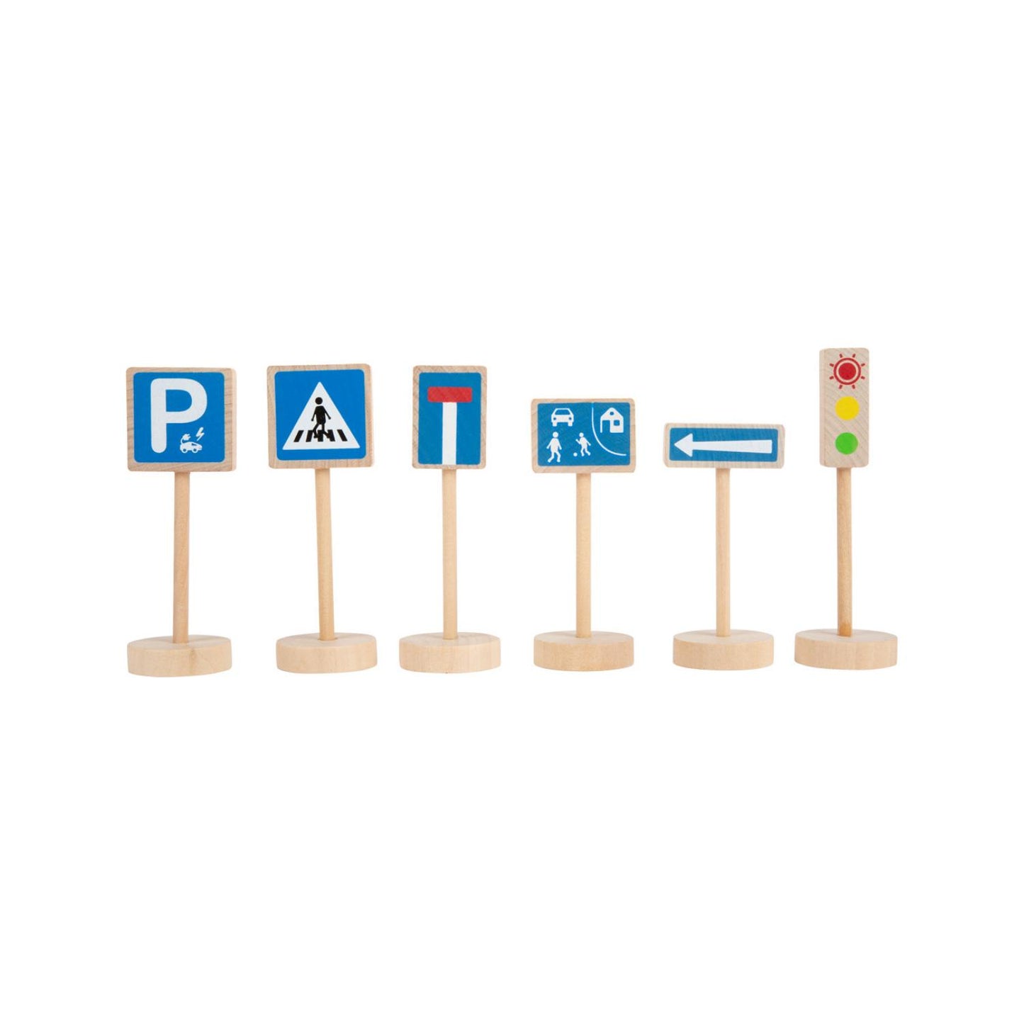 Toy Road Signs | 25 Pieces | Wooden Toys for Kids