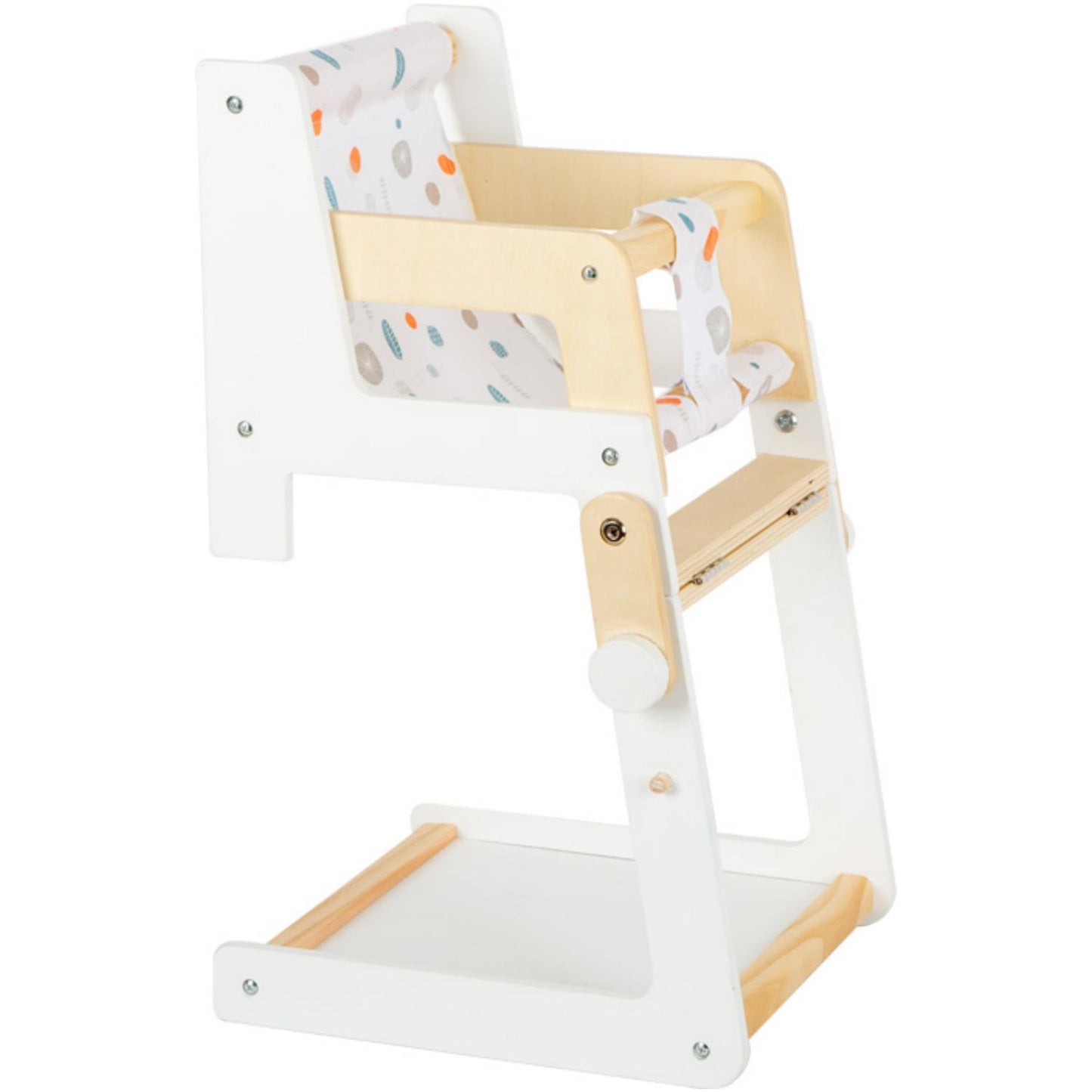 Doll 2-in-1 High Chair | Wooden Pretend Play Toy for Kids
