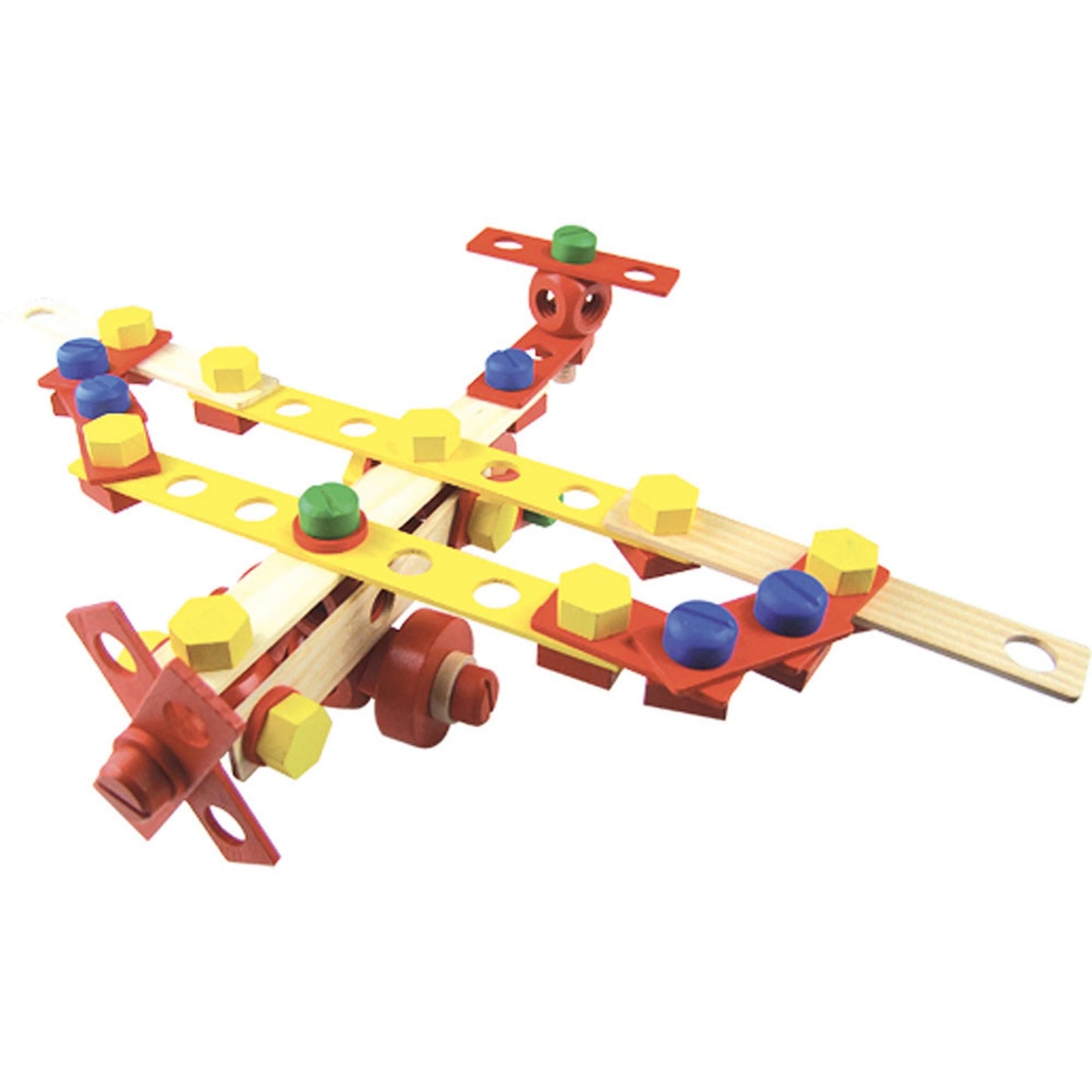 Vilac Wooden Construction Building Set ‘Batibloc’ | Educational Wooden Toy | Plane | BeoVERDE.ie
