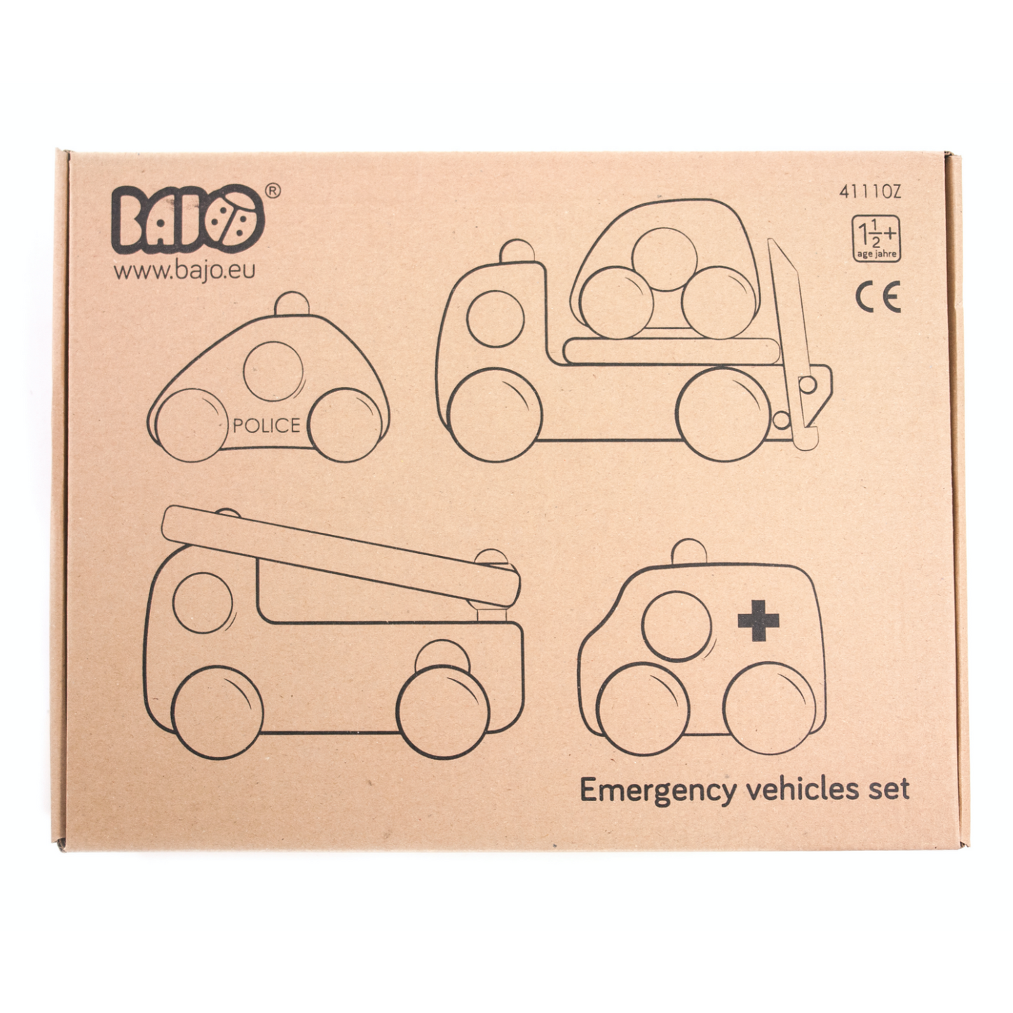Bajo Emergency Vehicle Set | Packaging | BeoVERDE.ie