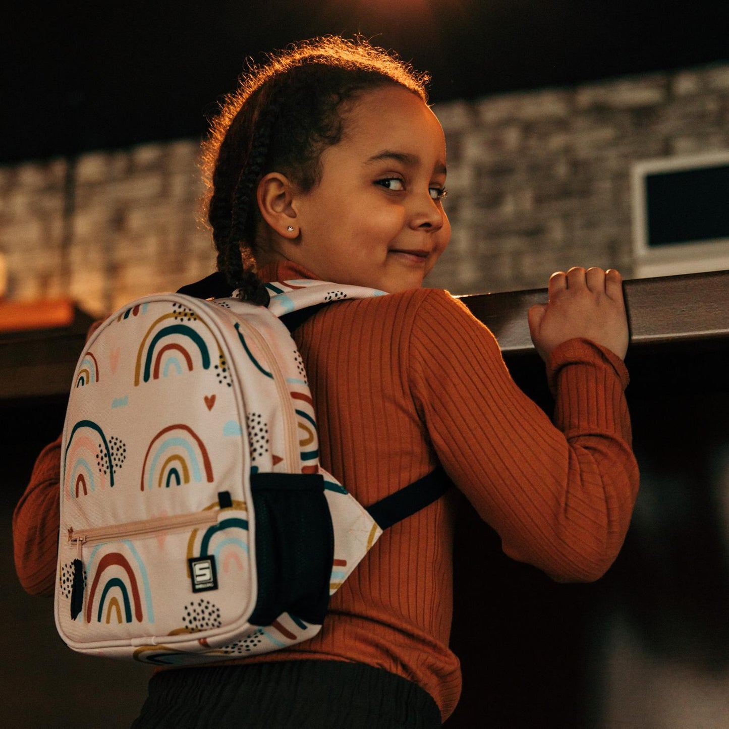 Rainbow Meadow | Mini Backpack | Kid’s Backpack for Creche, Nursery & School