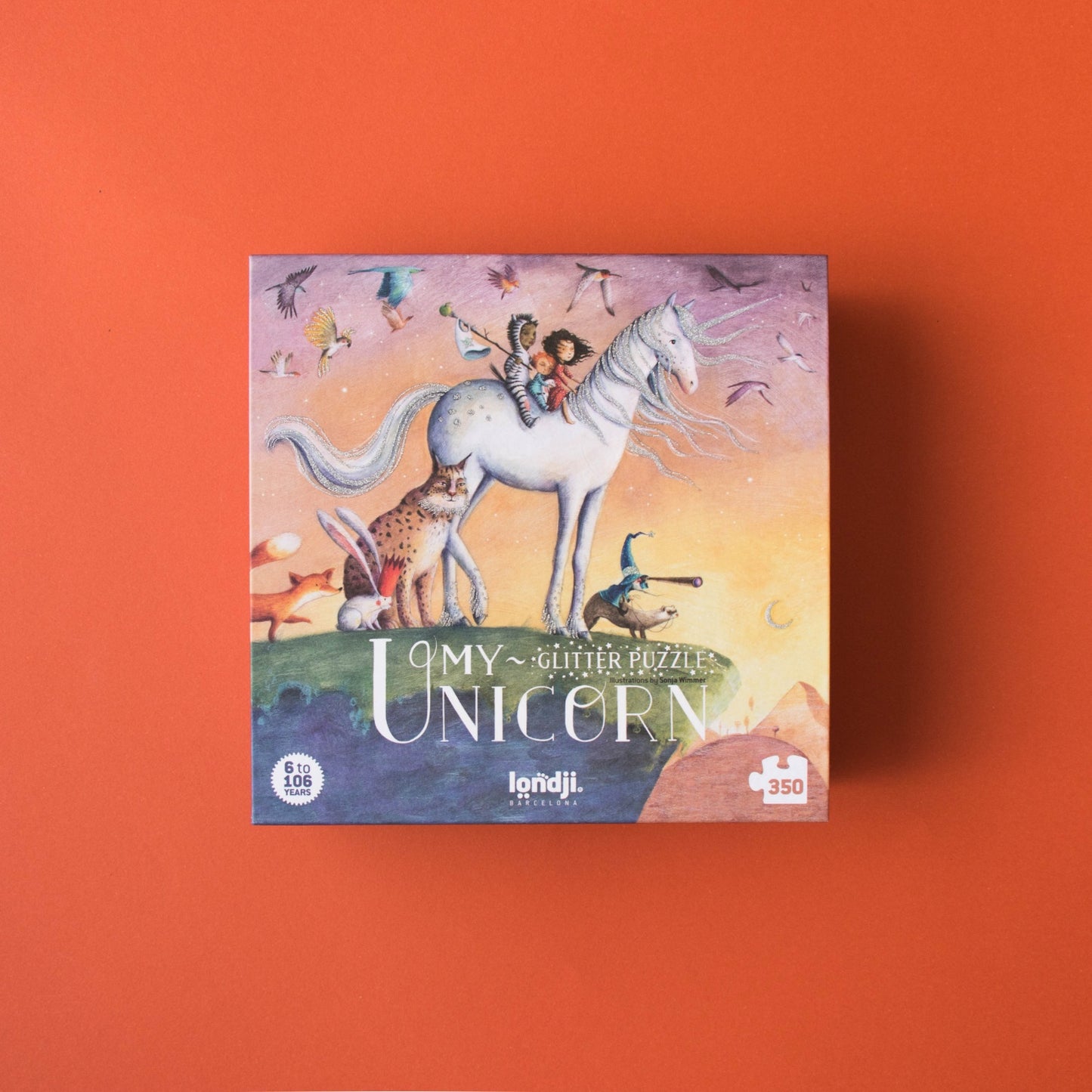 Londji MY UNICORN Jigsaw Puzzle | Designed by Sonja Wimmer Jigsaw Puzzle | Perfect Jigsaw Puzzle for Kids 6 Years and Older and Adults | Box Front | BeoVERDE.ie