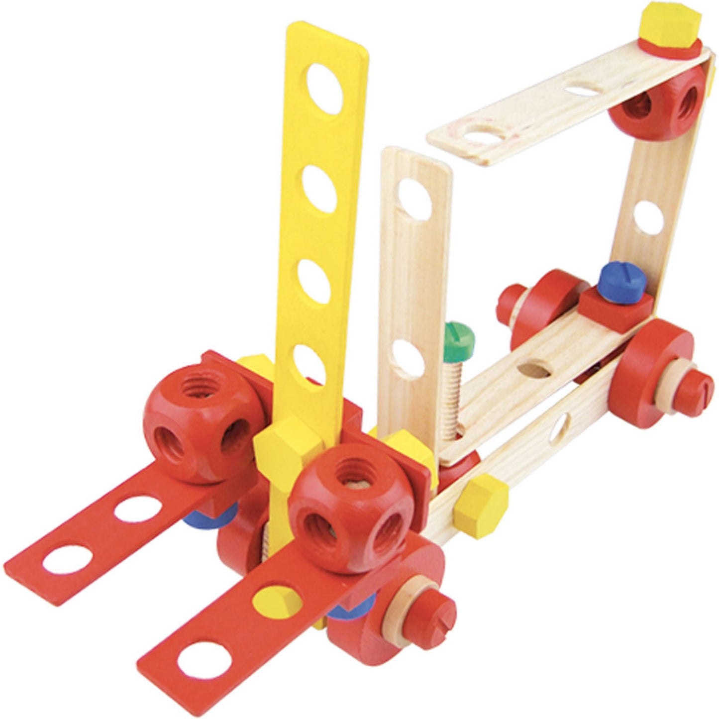 Vilac Wooden Construction Building Set ‘Batibloc’ | Educational Wooden Toy | Forklift | BeoVERDE.ie