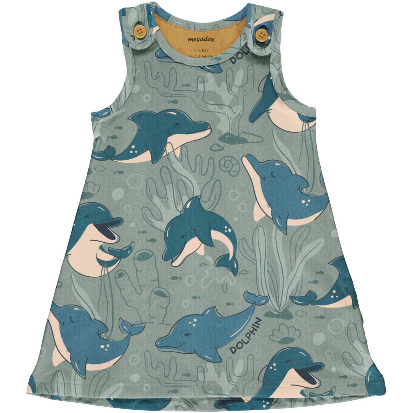 Dashing Dolphin | Baby & Toddler Playdress | GOTS Organic Cotton