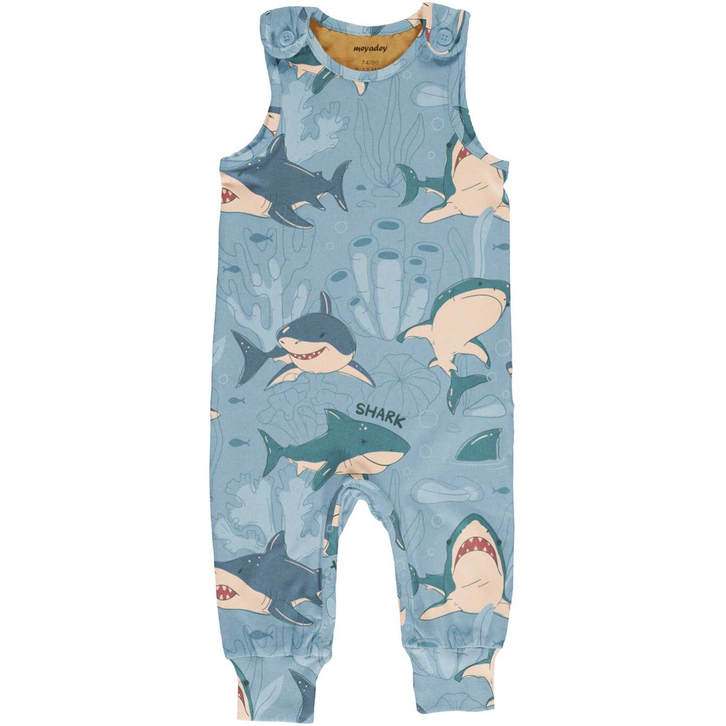 Shark Remark | Baby & Toddler Playsuit | GOTS Organic Cotton
