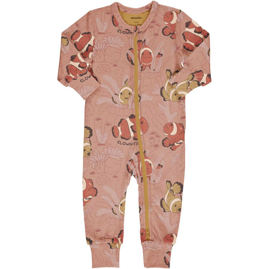 Clown Fish Glory |  Long Sleeve Baby & Toddler Rompersuit | GOTS Organic Cotton