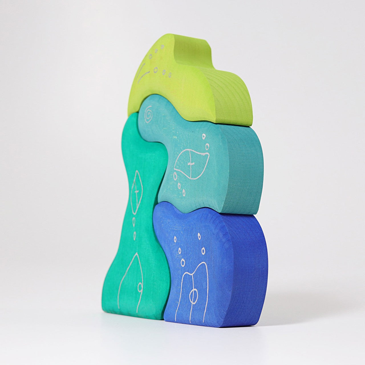Casa Aqua | 4 Pieces | Wooden Toys for Kids | Open-Ended Play