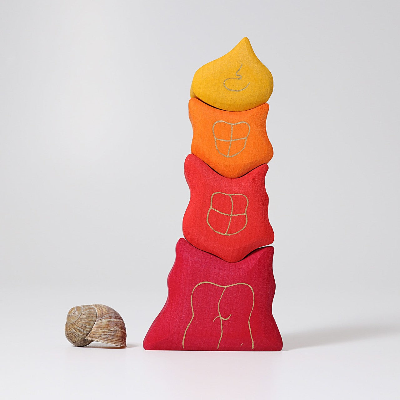Tower Roses | 4 Pieces | Wooden Toys for Kids | Open-Ended Play