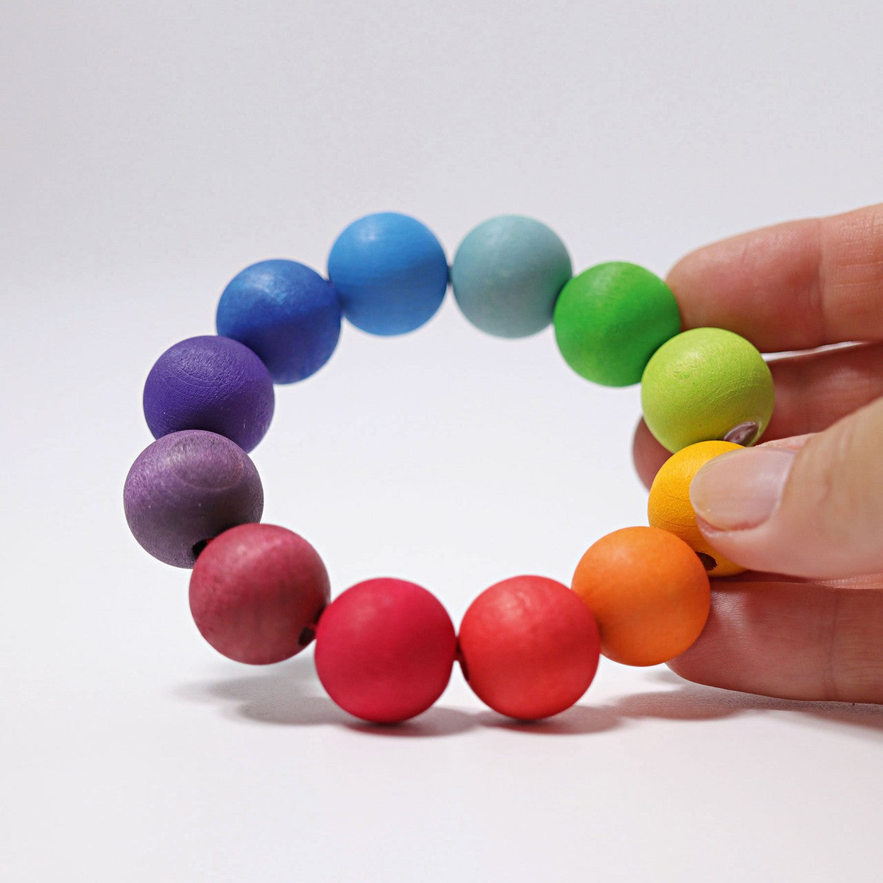 Bead Ring Clutching Toy | Baby’s First Wooden Toy