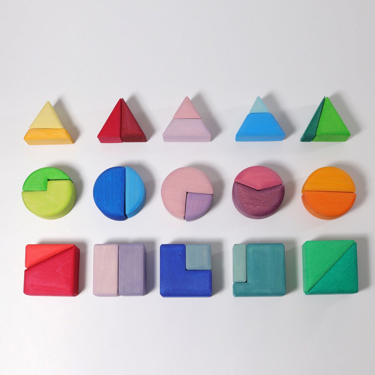 Triangle, Square, Circle | Wooden Puzzle & Building Set | Open-Ended Play