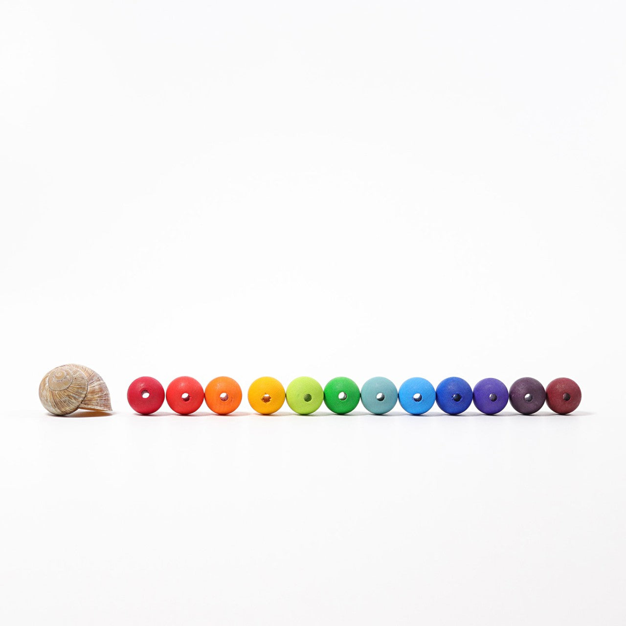 60 Wooden Beads | Sorting & Stacking Toys for Kids