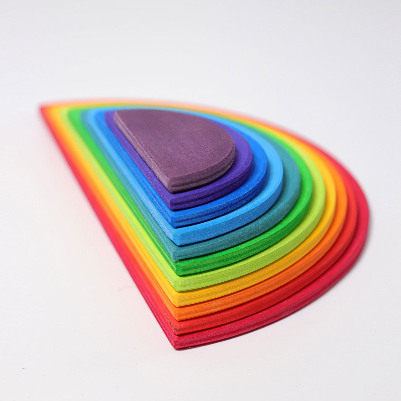 Rainbow Semi Circles | 11 Pieces | Wooden Toys for Kids | Open-Ended Play