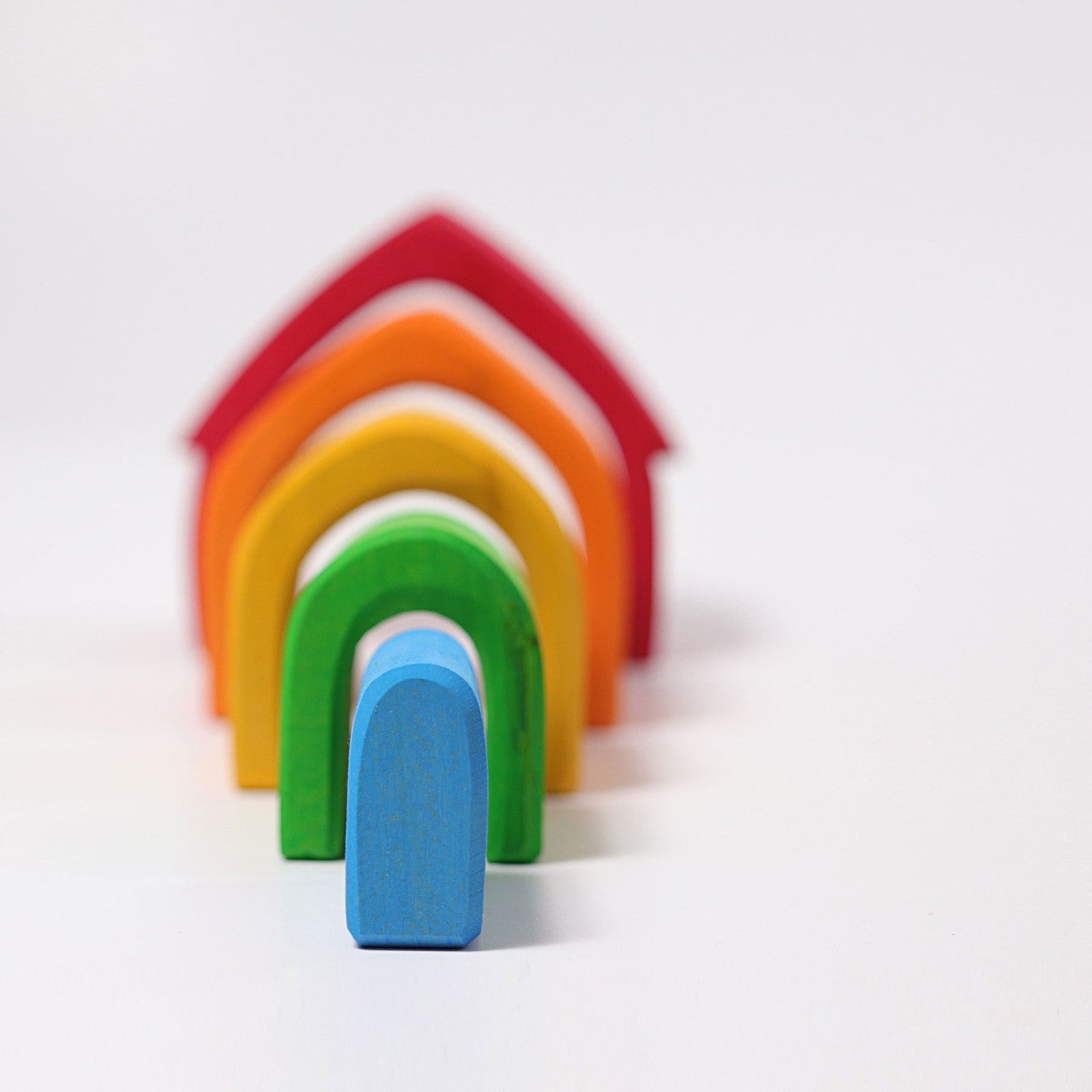 Colourful House | 5 Pieces | Wooden Toys for Kids | Open-Ended Play
