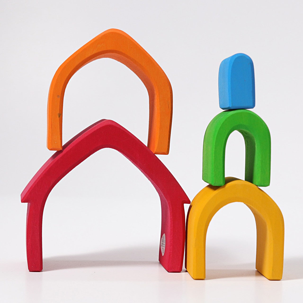 Colourful House | 5 Pieces | Wooden Toys for Kids | Open-Ended Play