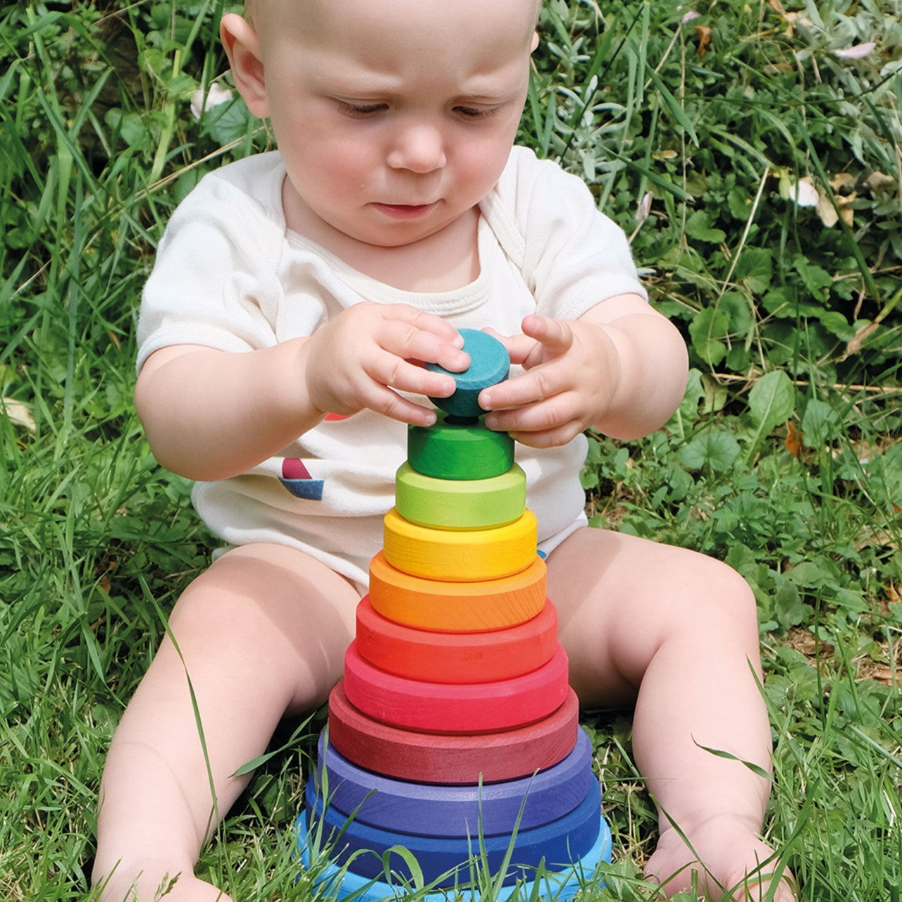 Conical Tower Stacker | Wooden Toys for Kids | Toddler Activity Toy